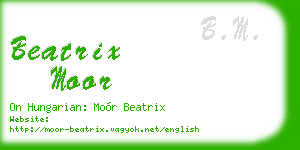 beatrix moor business card